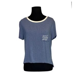 American Eagle Good Vibes blue short sleeves T-shirt size Small